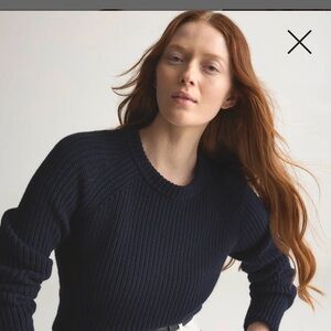 Quince 100% Organic Cotton Fisherman Crew Sweater